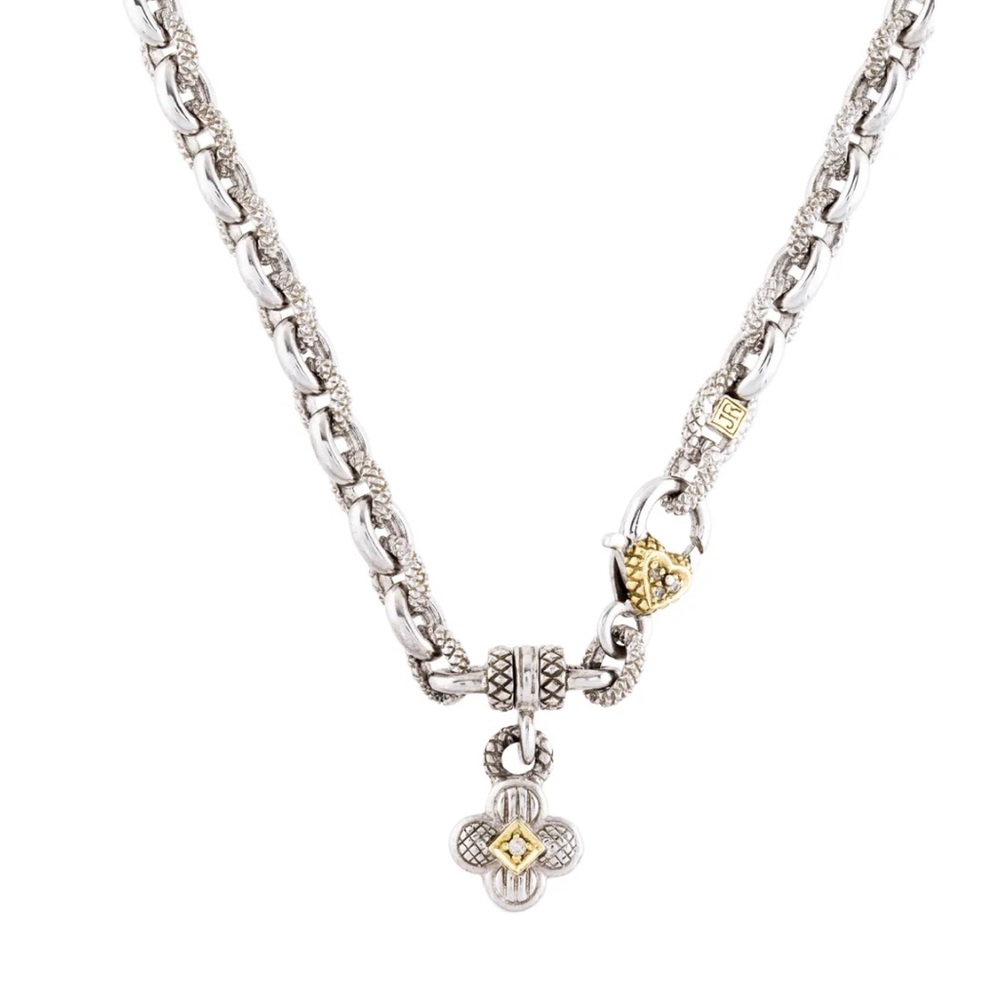 Judith Ripka JRTwo Clover Necklace